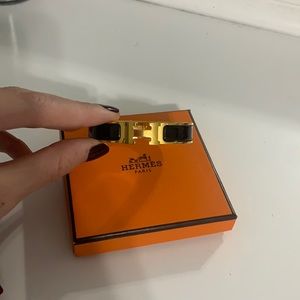 Hermès Clic Clac Bracelet (Black)